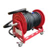 Heavy duty retractable water hose reel on wheels AMSH500D