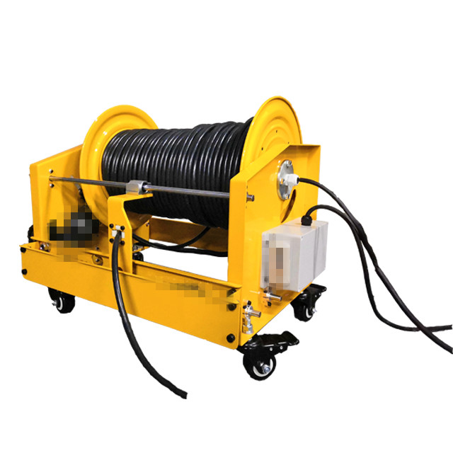 919570-7 Electric Motor Driven Hose Reel: 100 ft (3/4 in I.D.), 1,000 psi  Max Op Pressure, Iron