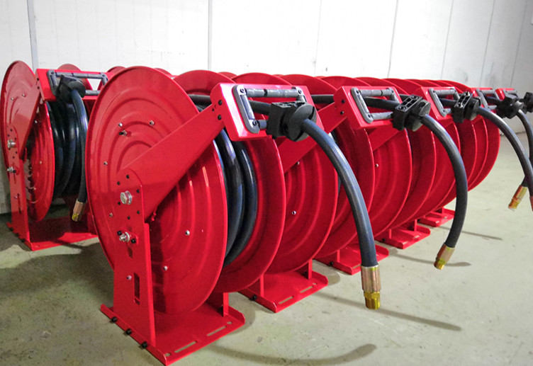 100Ft Air Line Hose Reel Roll Up Portable 1/4 Industral Commercial